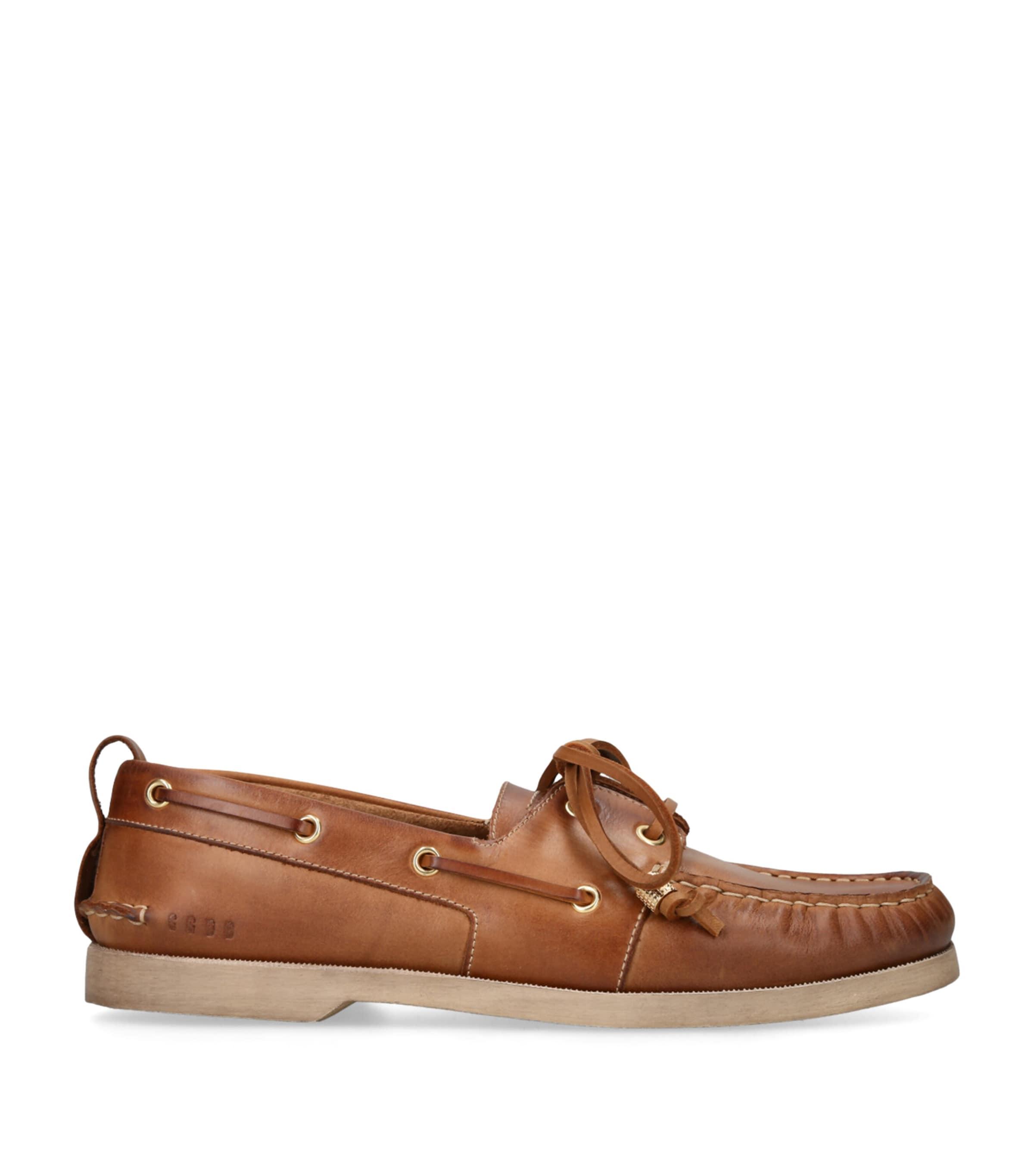 Golden Goose Leather Boat Shoes by GOLDEN GOOSE