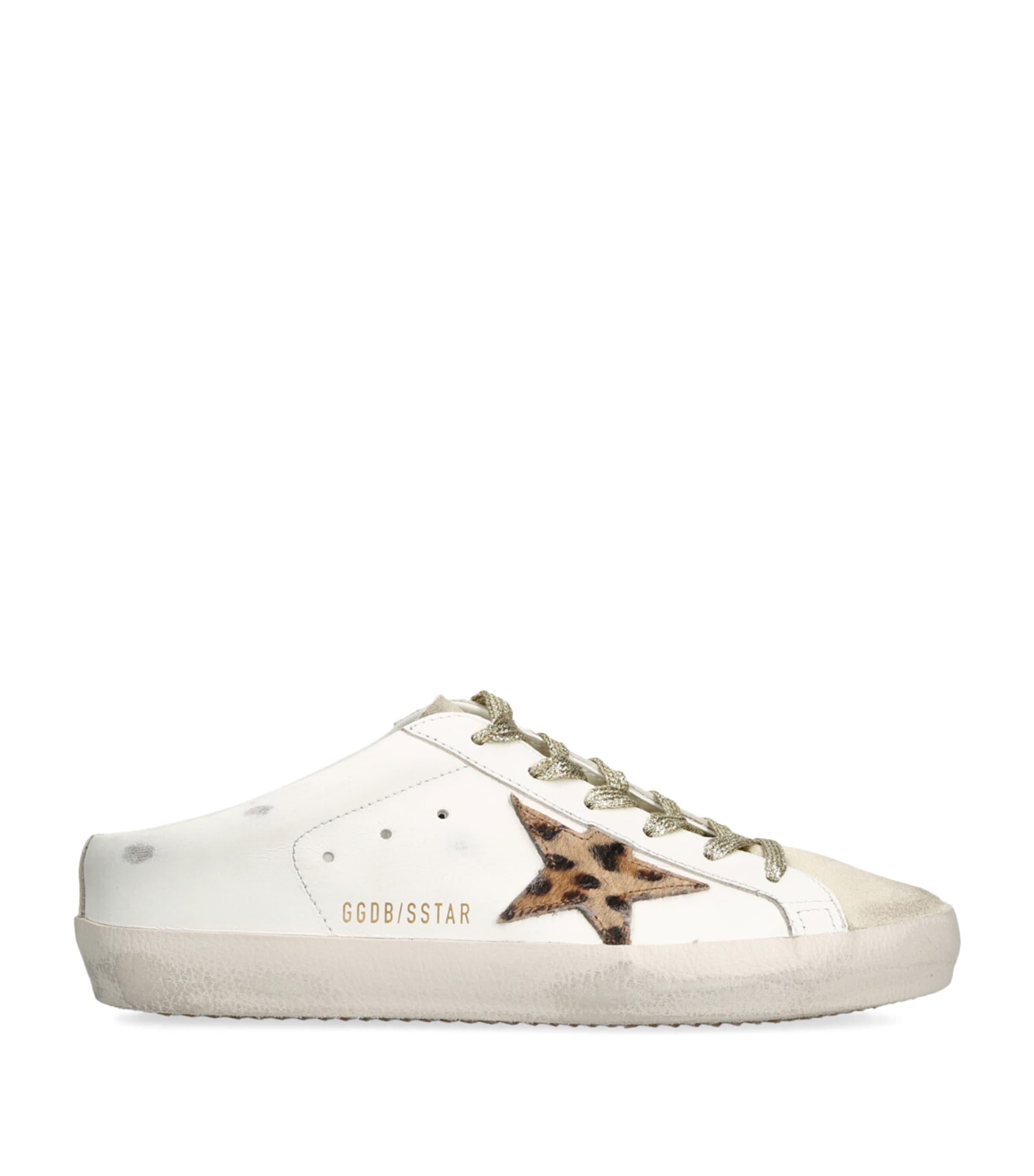 Golden Goose Leather Super Star Sabot Low-Top Sneakers by GOLDEN GOOSE