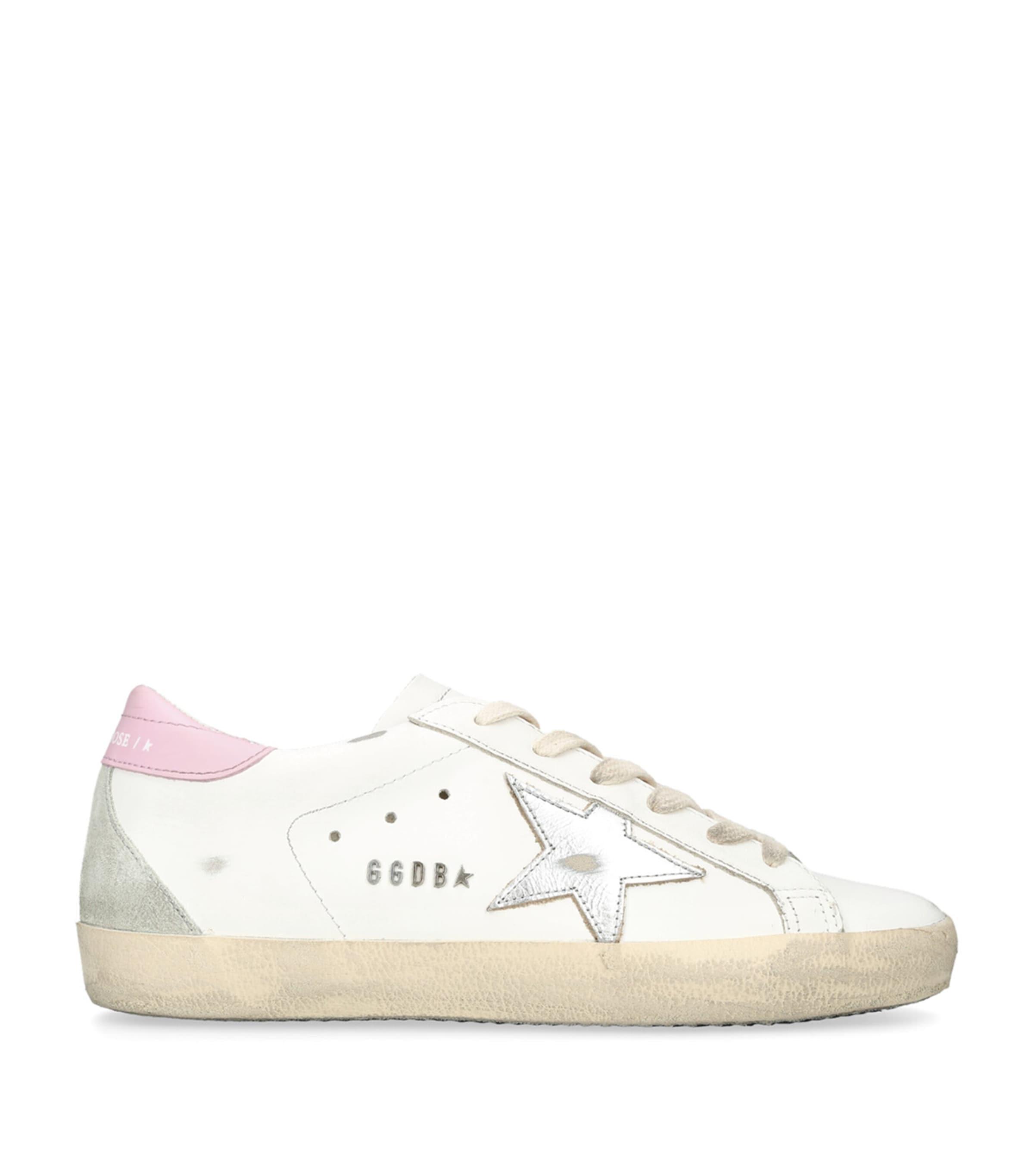 Golden Goose Leather Super-Star Sneakers by GOLDEN GOOSE