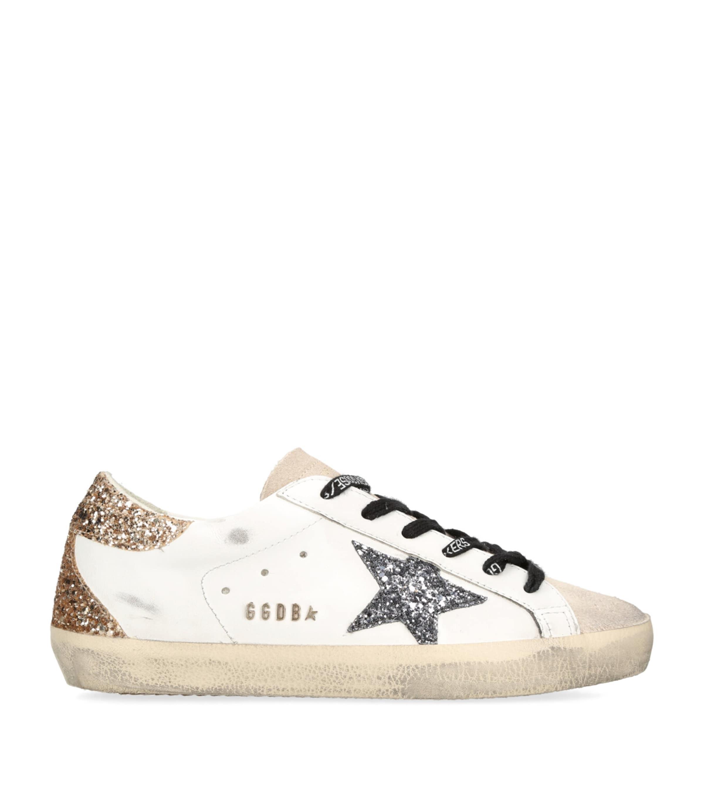 Golden Goose Leather Super-Star Sneakers by GOLDEN GOOSE
