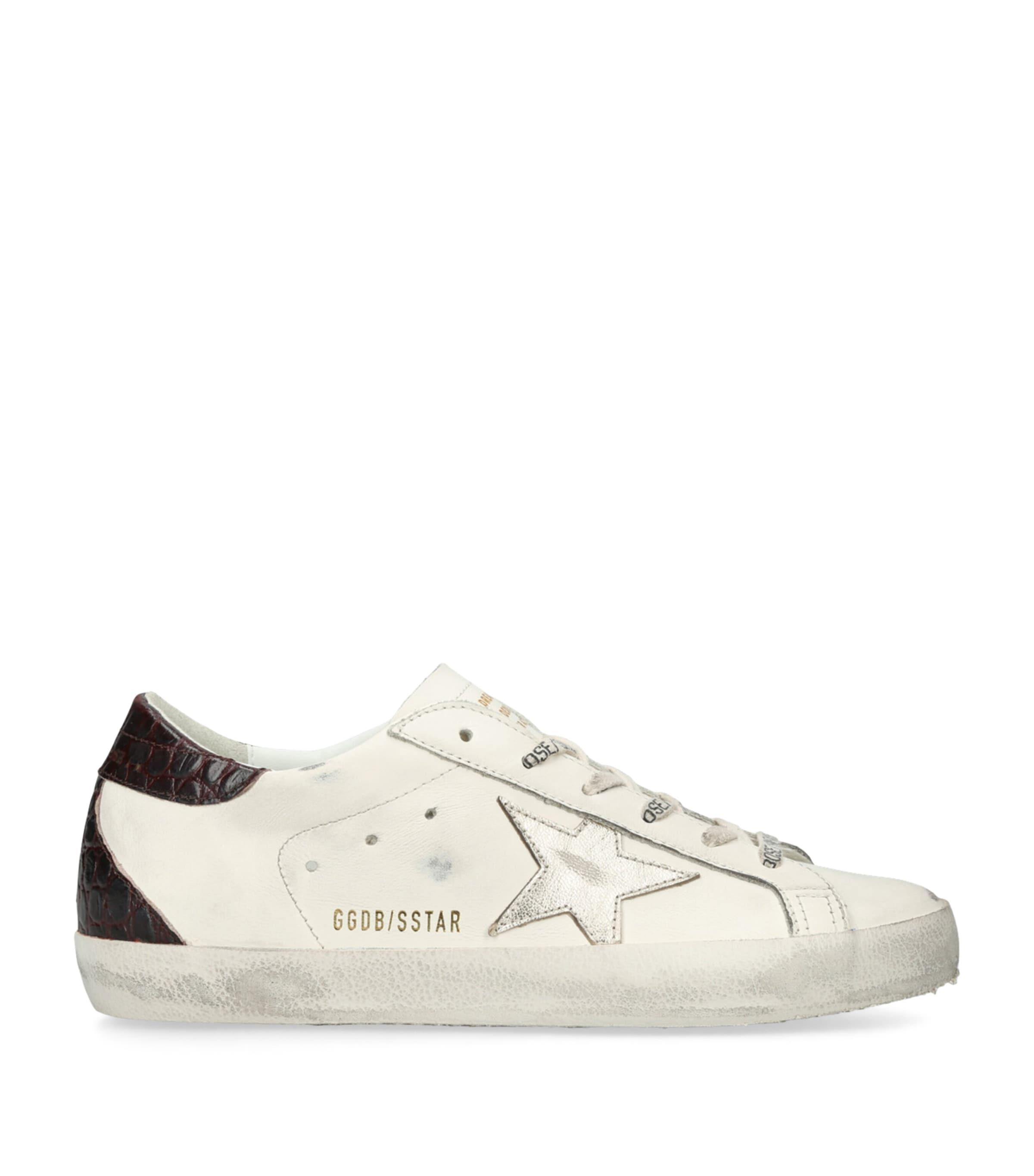 Golden Goose Leather Super-Star Sneakers by GOLDEN GOOSE
