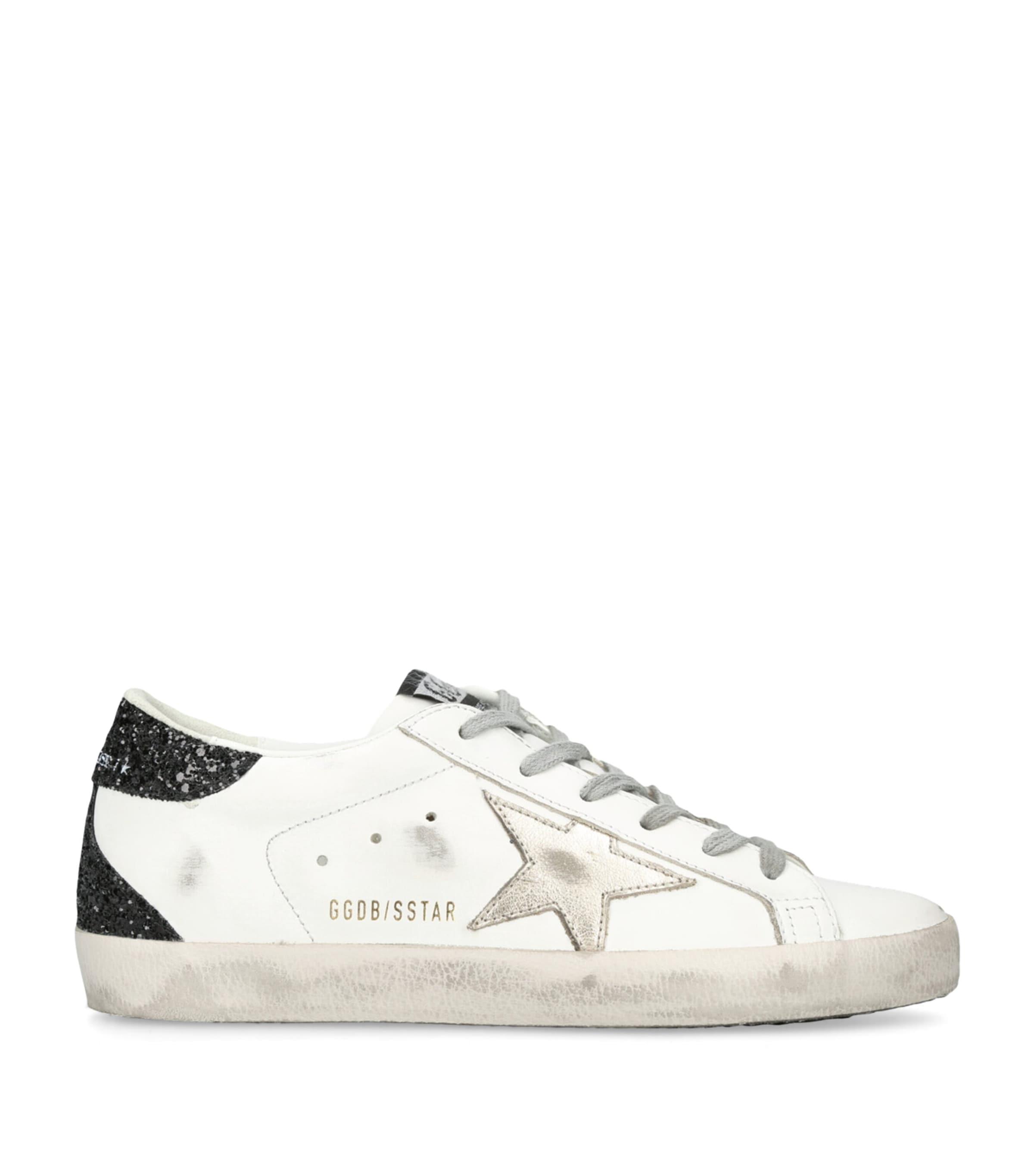 Golden Goose Leather Super-Star Sneakers by GOLDEN GOOSE