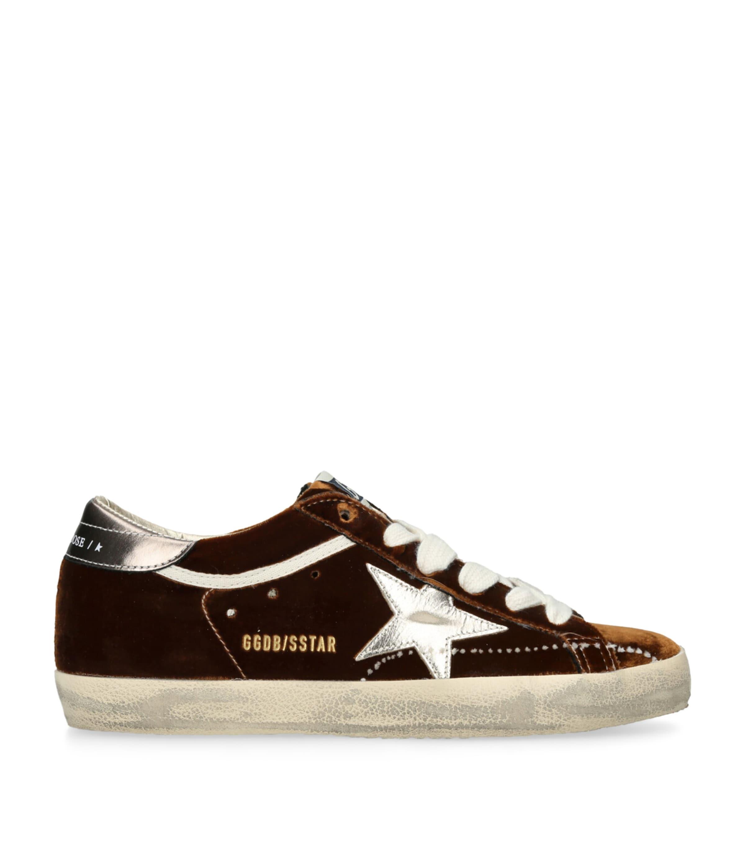 Golden Goose Velvet Super-Star Sneakers by GOLDEN GOOSE