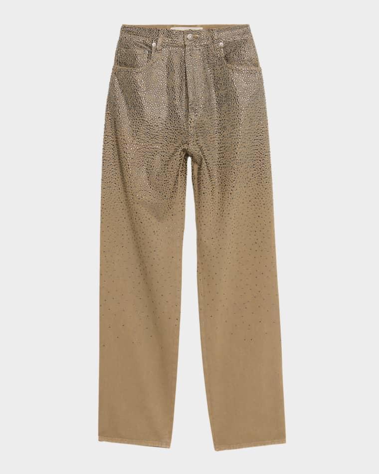 Journey Loose-Fit Swarovski Crystal Pants by GOLDEN GOOSE