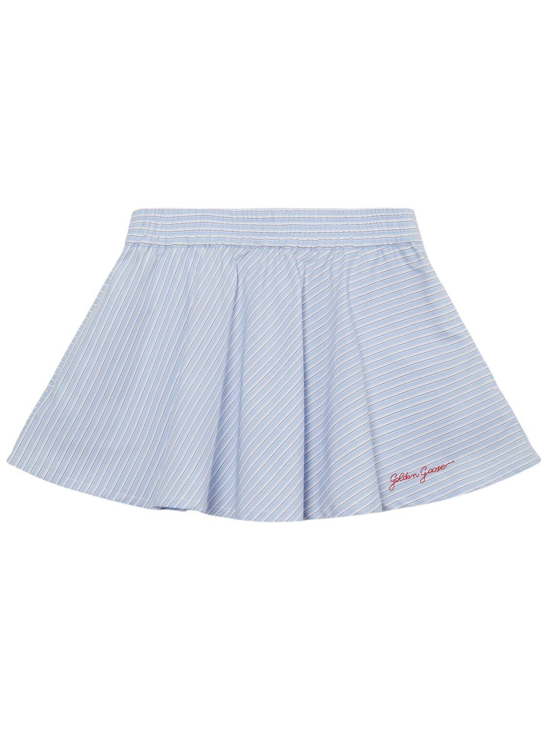 Journey Striped Cotton Skirt by GOLDEN GOOSE