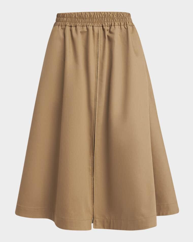 Journey Zip-Front Circle Skirt by GOLDEN GOOSE