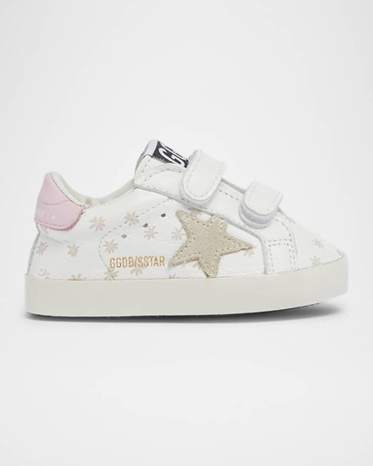Kid's Old School Nappa Leather and Suede Sneakers, Baby by GOLDEN GOOSE
