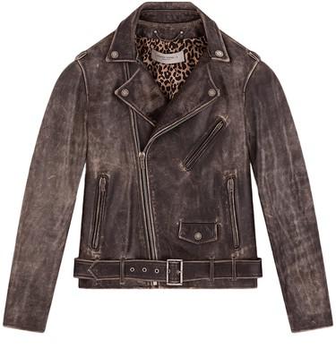 Leather jacket by GOLDEN GOOSE