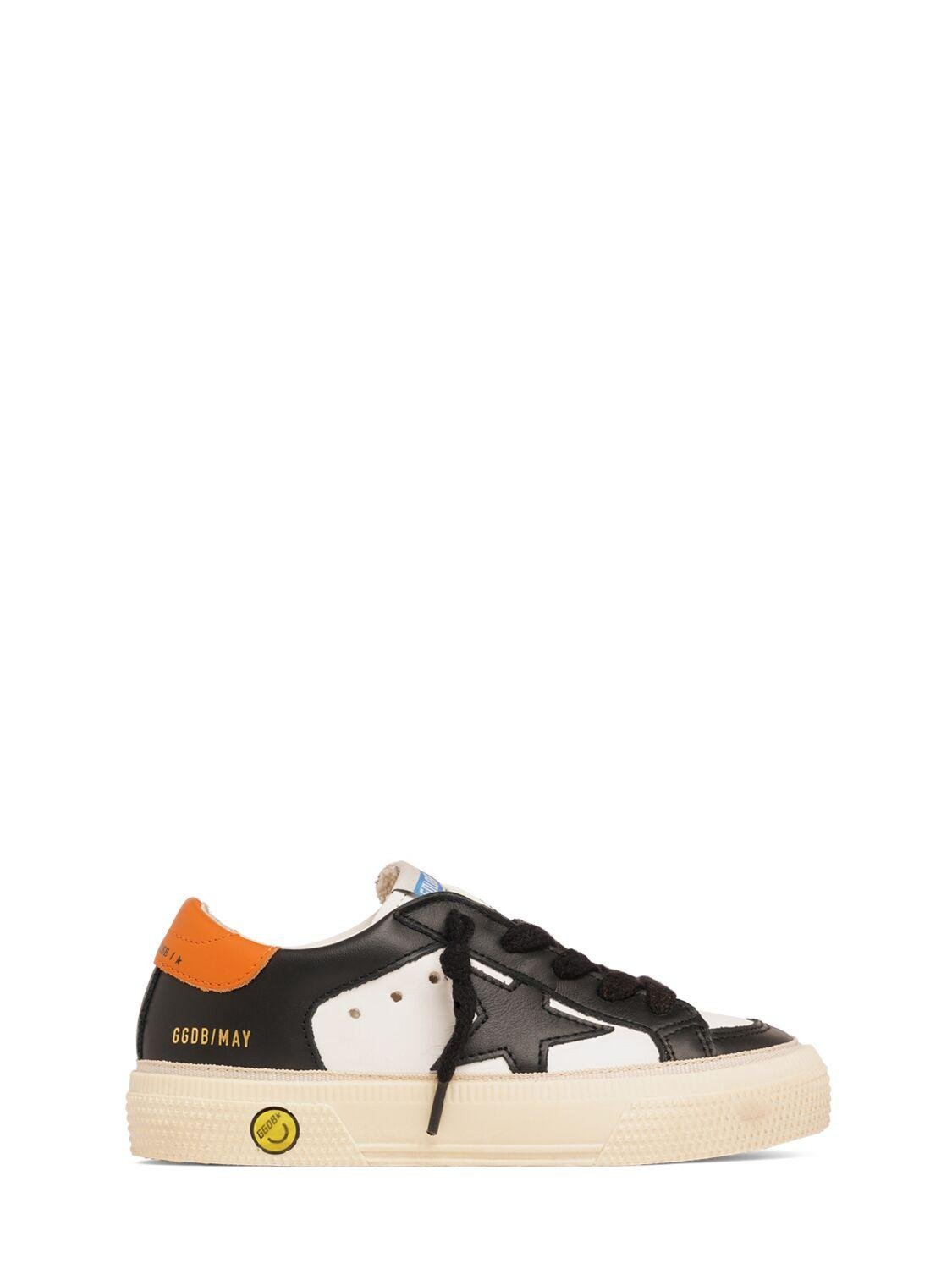 May Leather Lace-up Sneakers by GOLDEN GOOSE