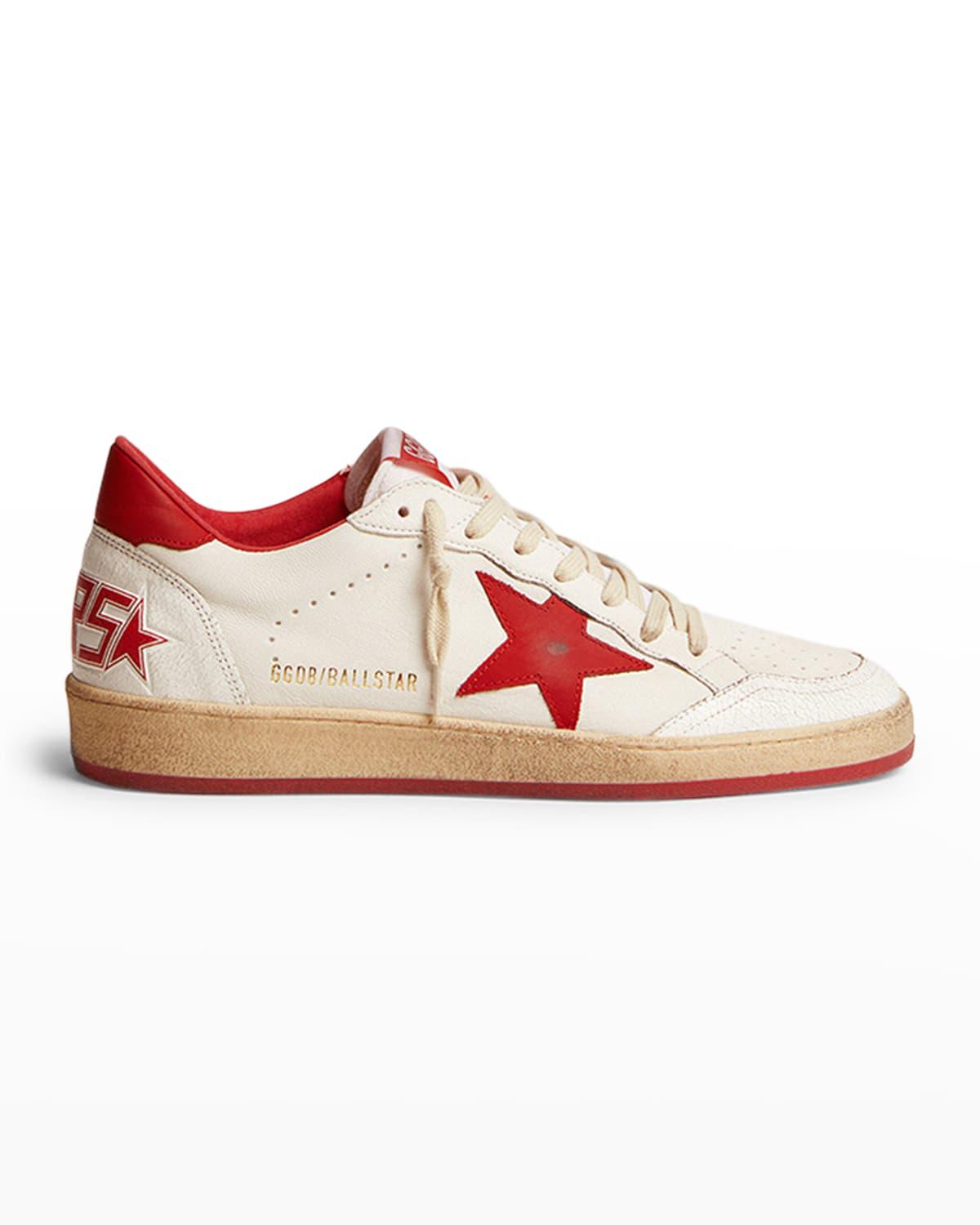 Men's Ball Star Distressed Low-Top Sneakers by GOLDEN GOOSE