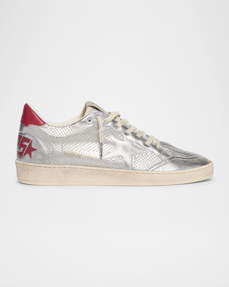 Men's Ball Star Metallic Low-Top Sneakers by GOLDEN GOOSE