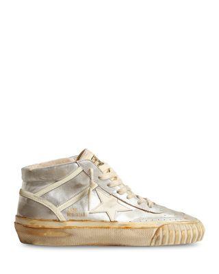 Men's Mid Star 2 Laminated Sneakers by GOLDEN GOOSE