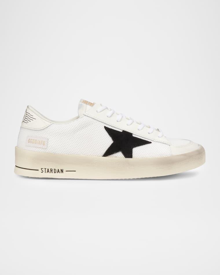 Men's Stardan Mesh & Leather Low-Top Sneakers by GOLDEN GOOSE