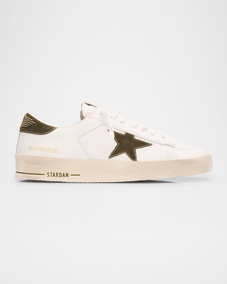 Men's Stardan Mesh and Leather Low-Top Sneakers by GOLDEN GOOSE