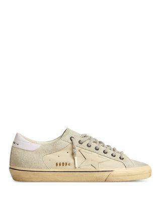 Men's Super Star Lace Up Sneakers by GOLDEN GOOSE