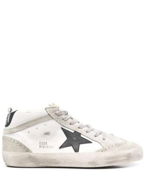 Mid Star distressed-effect sneakers by GOLDEN GOOSE