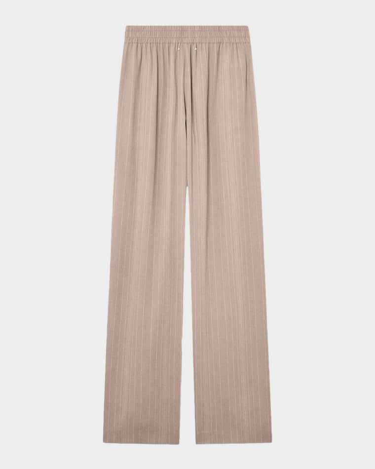 Pull-On Wool-Blend Pinstripe Pants by GOLDEN GOOSE