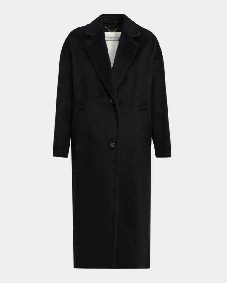Single-Breasted Cocoon Coat by GOLDEN GOOSE