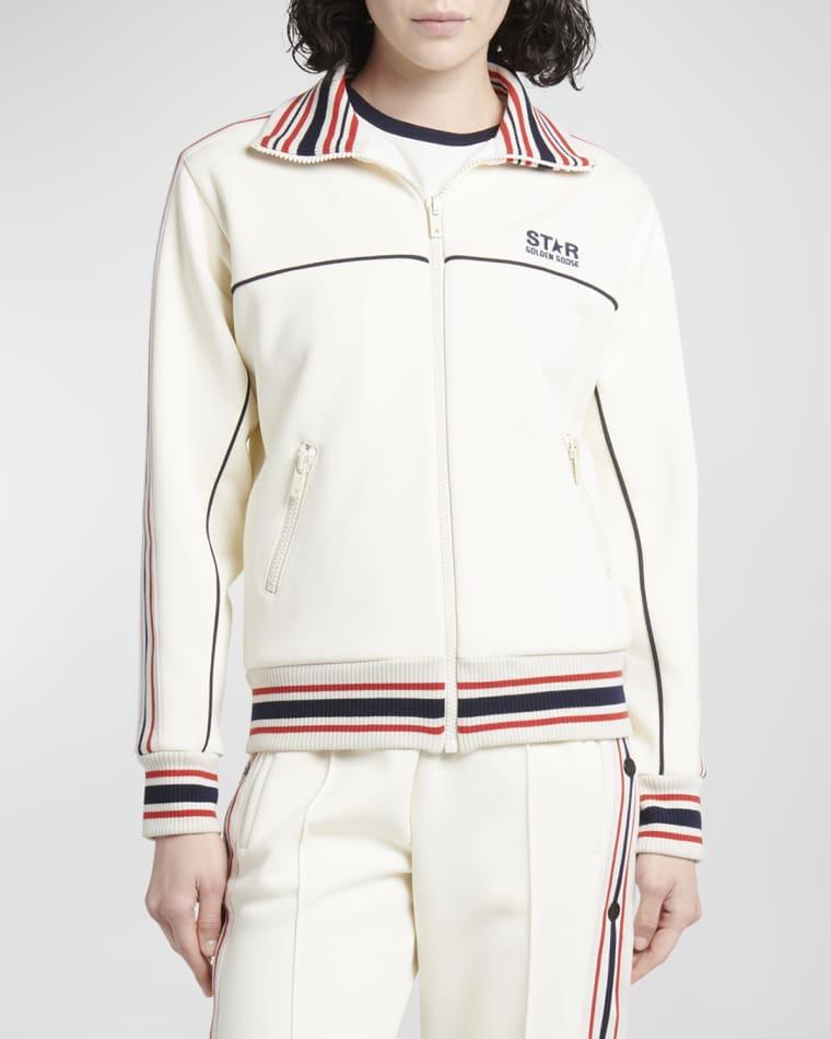 Star Zip-Front Logo Track Jacket by GOLDEN GOOSE
