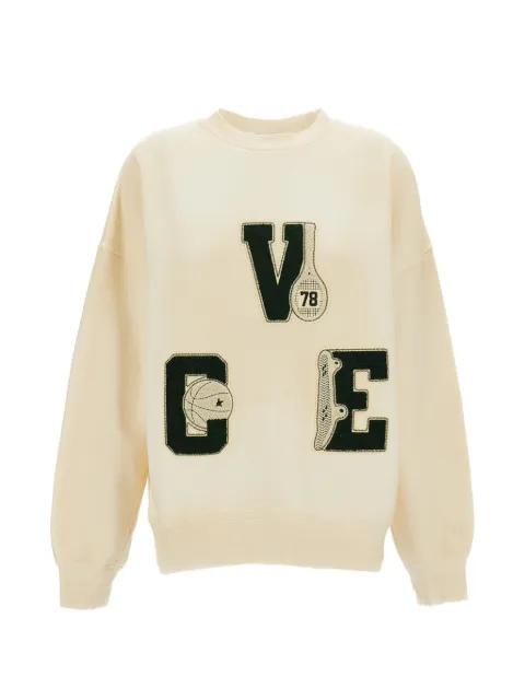 Star cotton sweatshirt with VCE embroidered patches by GOLDEN GOOSE