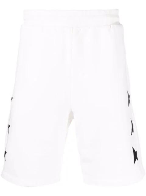 Star-motif track shorts by GOLDEN GOOSE
