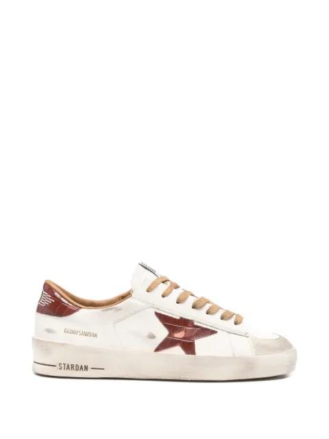 Stardan leather star-motif sneakers by GOLDEN GOOSE