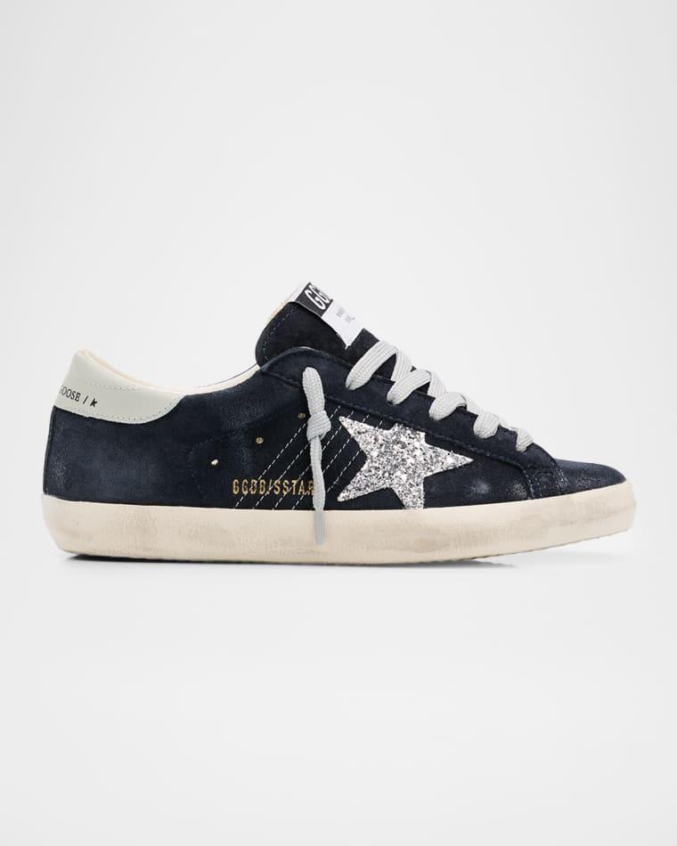 Super-Star Suede Glitter Low-Top Sneakers by GOLDEN GOOSE