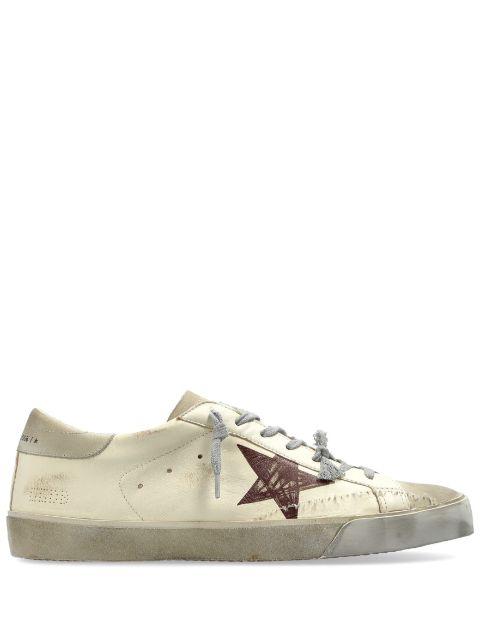 Super-Star With List Printed Star Embroi trainers by GOLDEN GOOSE