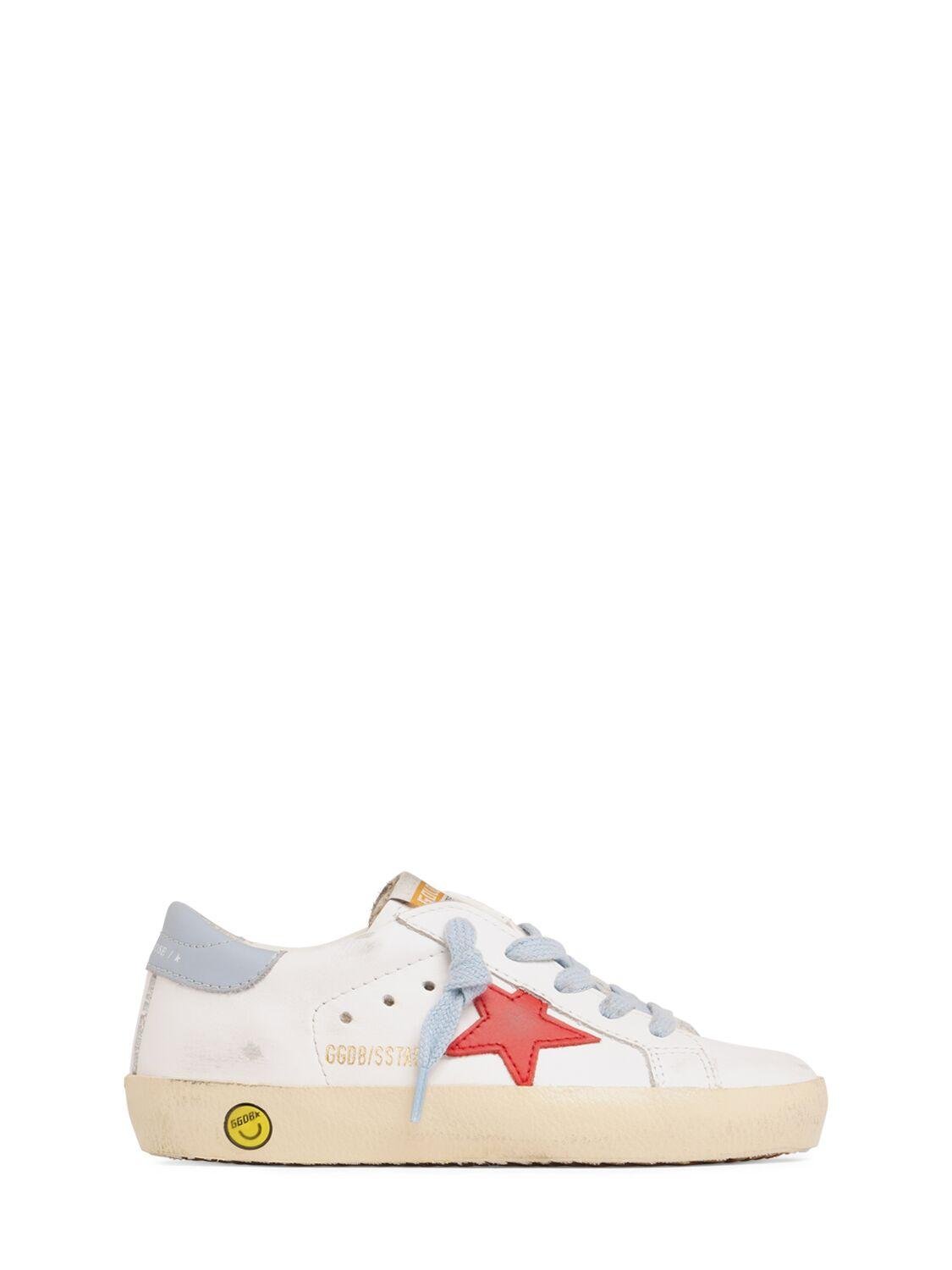 Super-star Leather Lace-up Sneakers by GOLDEN GOOSE