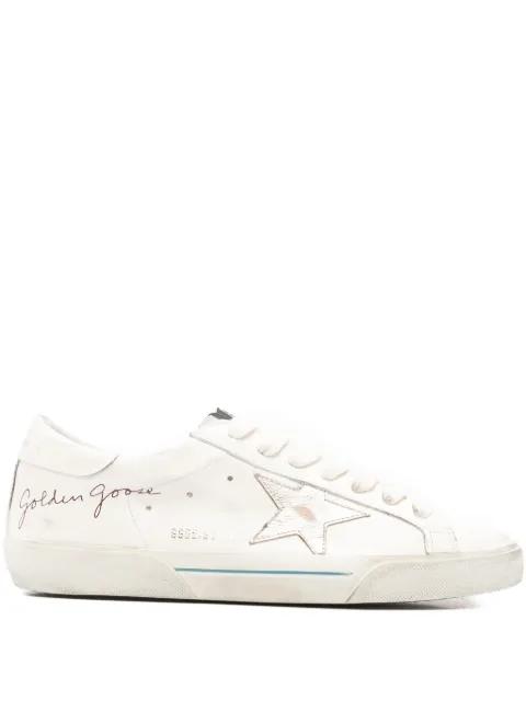 Super-star leather sneakers by GOLDEN GOOSE
