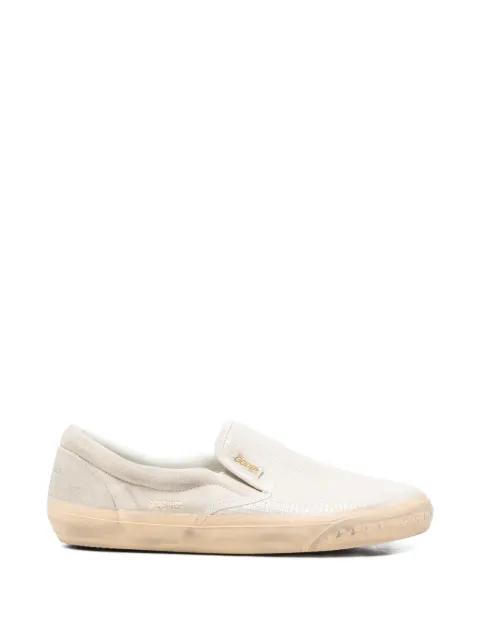 VCE Penstar in suede and sequins slip-on sneakers by GOLDEN GOOSE