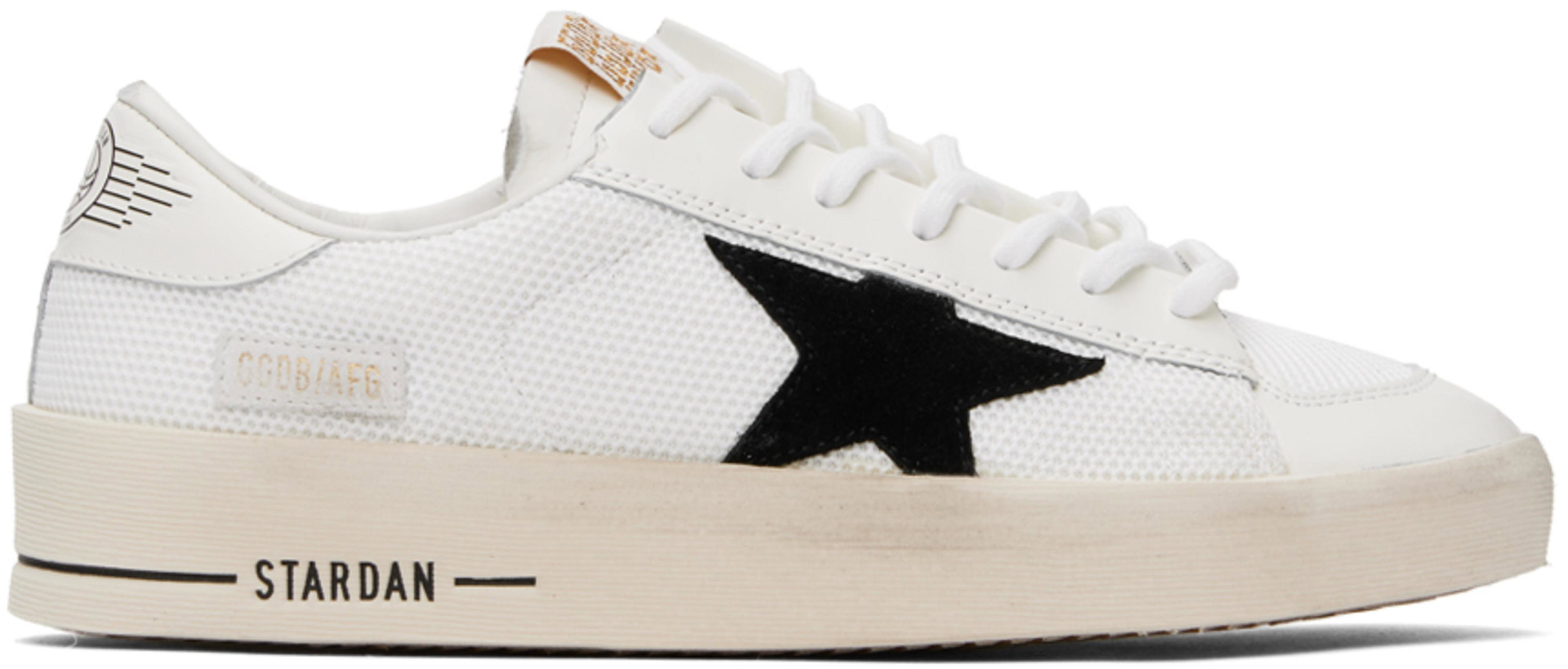 White & Black Stardan Sneakers by GOLDEN GOOSE
