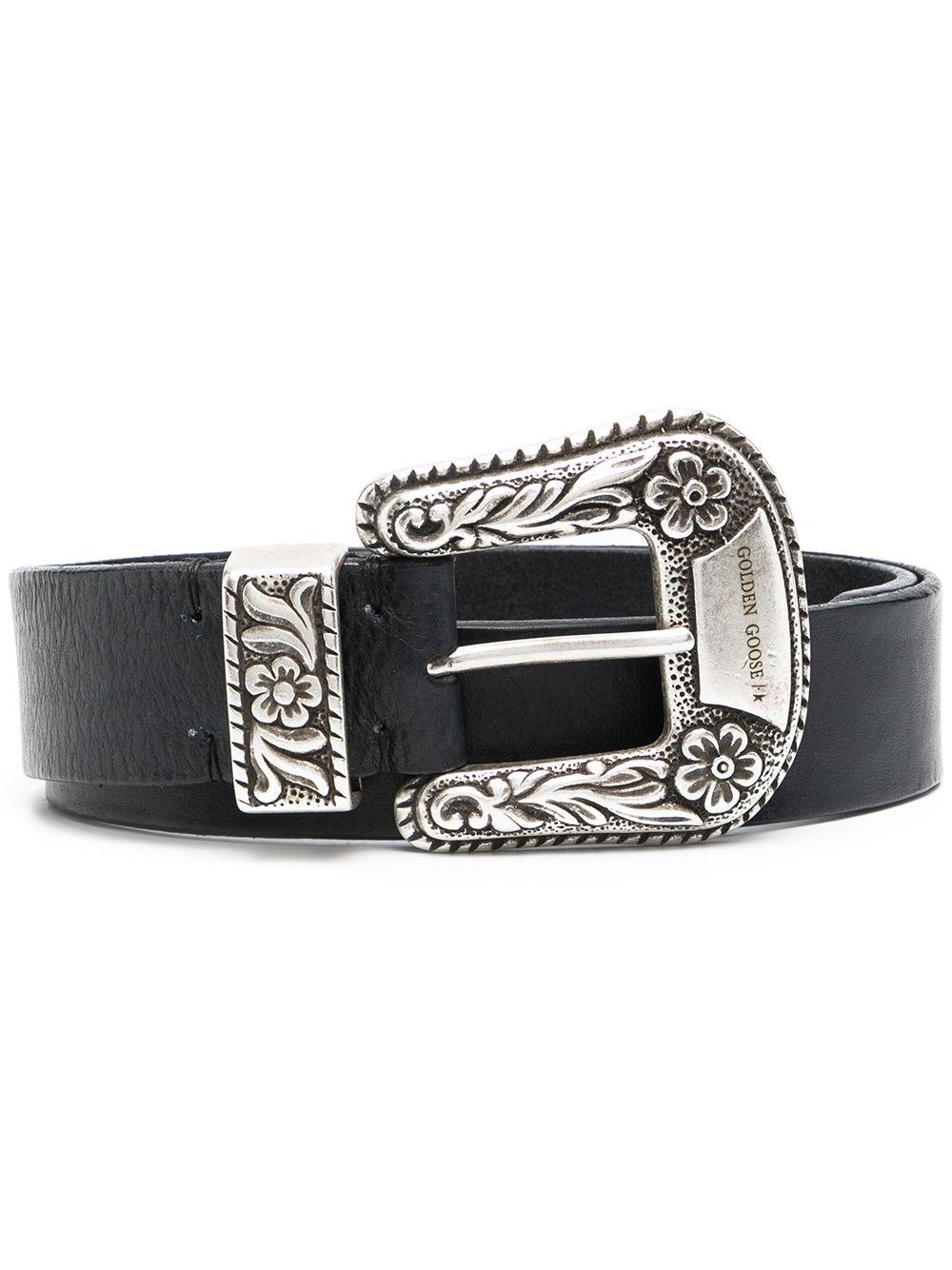 Wild West-inspired buckled belt by GOLDEN GOOSE