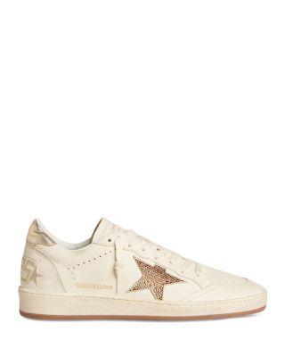 Women's Ball Star Leather Up Low Top Sneakers by GOLDEN GOOSE