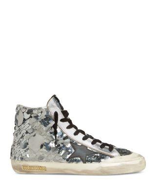 Women's Ballstar Double Embellished High Top Sneakers by GOLDEN GOOSE