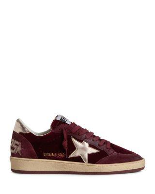 Women's Ballstar Velvet Embellished Sneakers by GOLDEN GOOSE