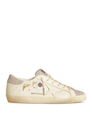 Women's Super Star Signature Lace Up Sneakers by GOLDEN GOOSE