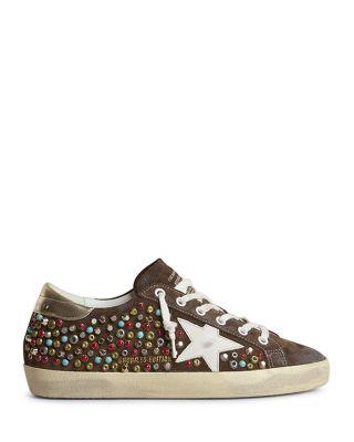 Women's Super Star Suede Embellished Sneakers by GOLDEN GOOSE