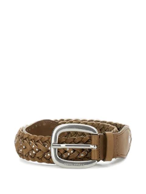 braided leather belt by GOLDEN GOOSE