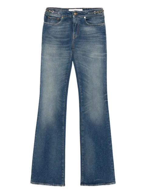 buckle-embellished flared jeans by GOLDEN GOOSE