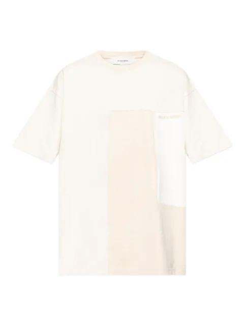 colour-block logo-detail T-shirt by GOLDEN GOOSE