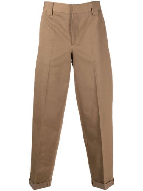 cropped straight-leg chinos by GOLDEN GOOSE