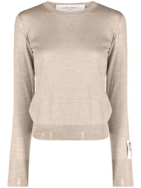 distressed fine-knit jumper by GOLDEN GOOSE