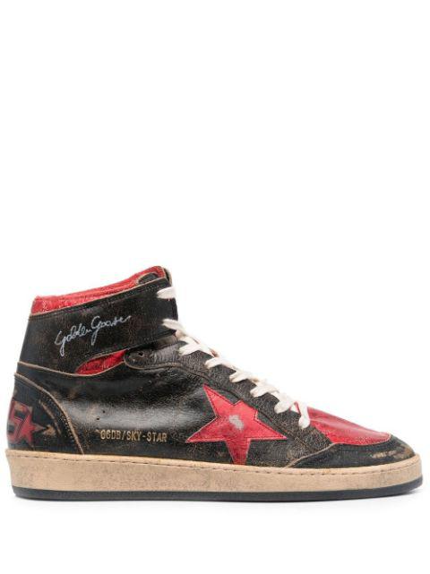 distressed high-top sneakers by GOLDEN GOOSE