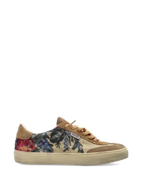 floral print leather sneakers by GOLDEN GOOSE