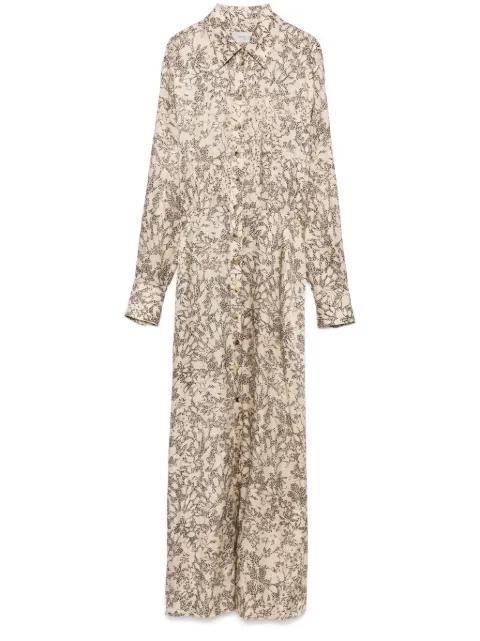 graphic-print maxi dress by GOLDEN GOOSE