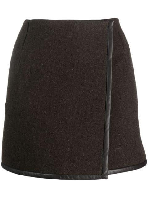high-waisted virgin-wool skirt by GOLDEN GOOSE