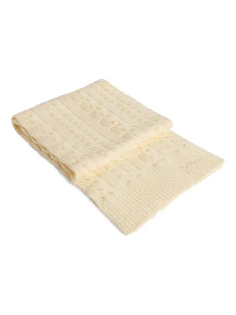 knit cable journey scarf by GOLDEN GOOSE