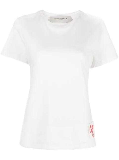 logo-patch cotton T-shirt by GOLDEN GOOSE