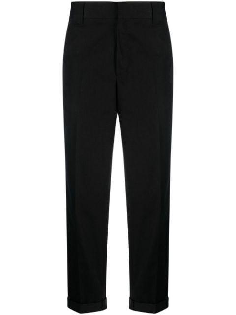 logo-patch straight-leg trousers by GOLDEN GOOSE